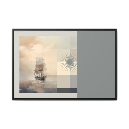 Calm Seas - MDRN ANTQ - Framed Canvas