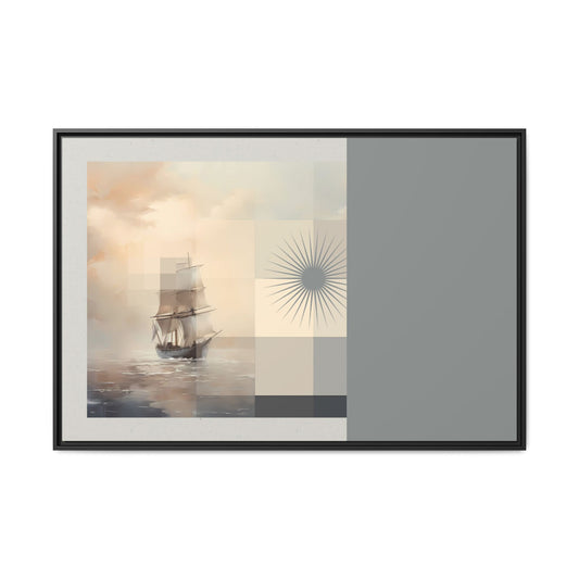 Calm Seas - MDRN ANTQ - Framed Canvas