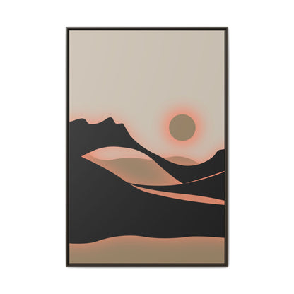 Arch - Sunset - Framed Canvas
