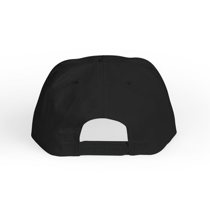 Surf Cap — Black Logo Strapback Hat for Surfers & Beach Lifestyle