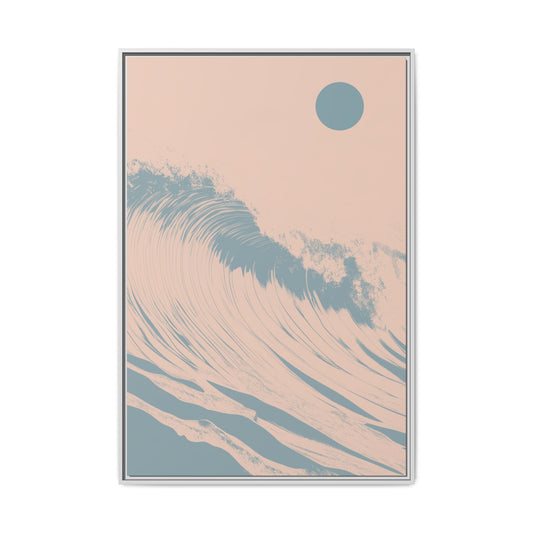 Thresh Wave - Dusk - Framed Canvas