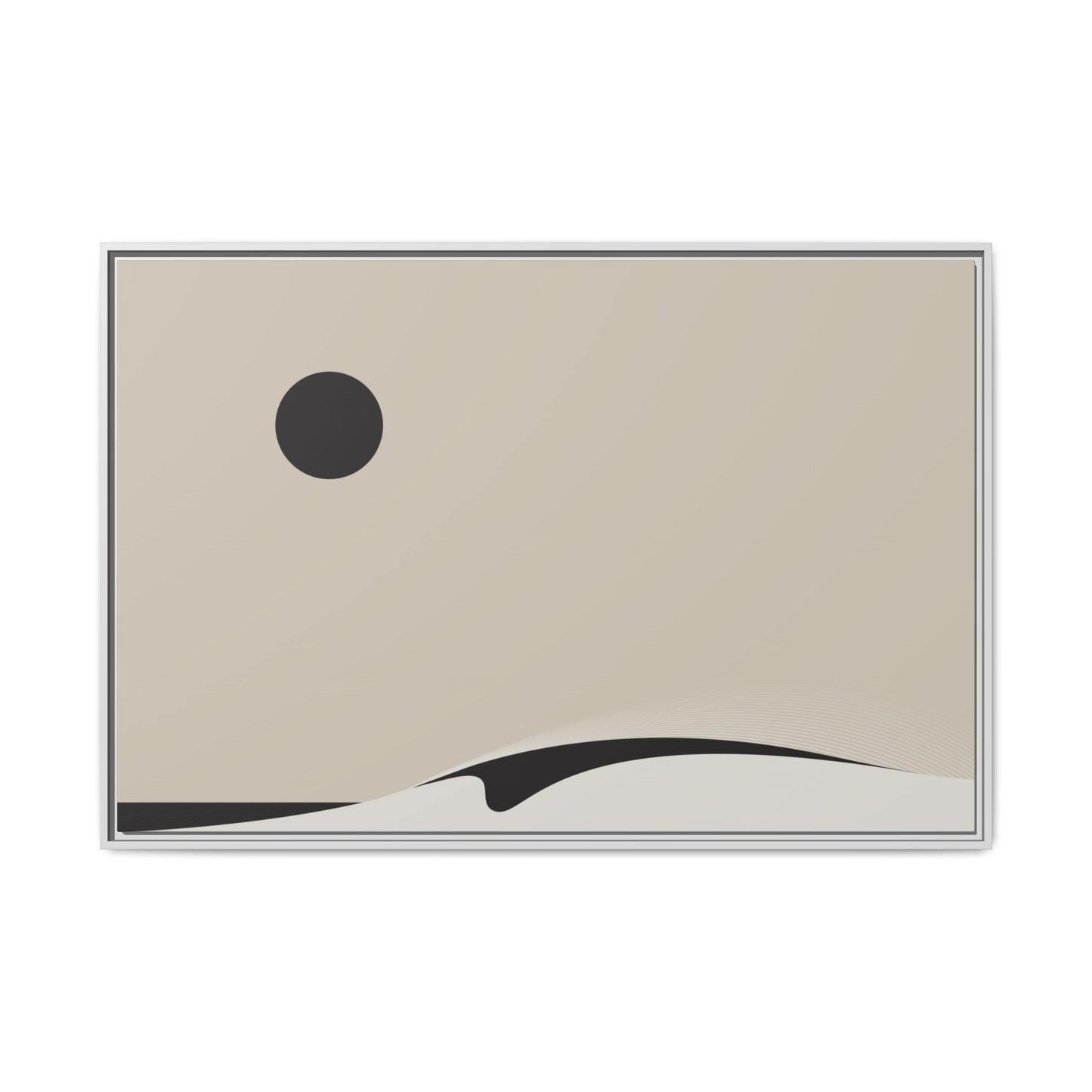 Day Wave 2 - Sand - Framed Canvas