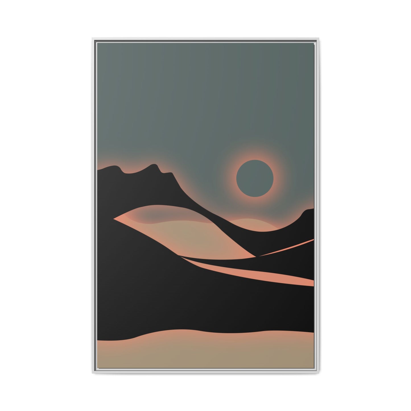 Copy of Arch - Green Haze - Framed Canvas