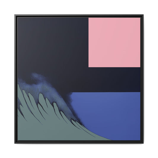 Scware - Sea Green - Framed Canvas