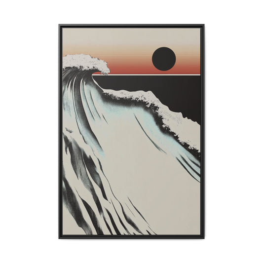 Crest - Sand - Framed Canvas