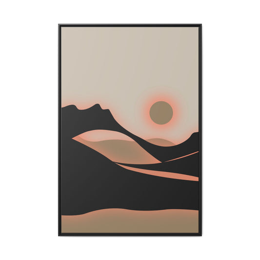Arch - Sunset - Framed Canvas