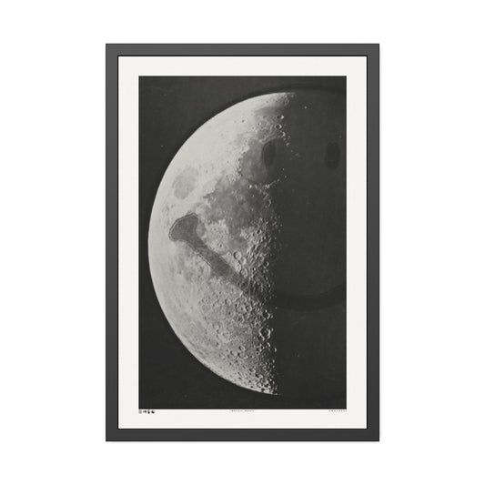 Hello Moon - Night - Framed Print
