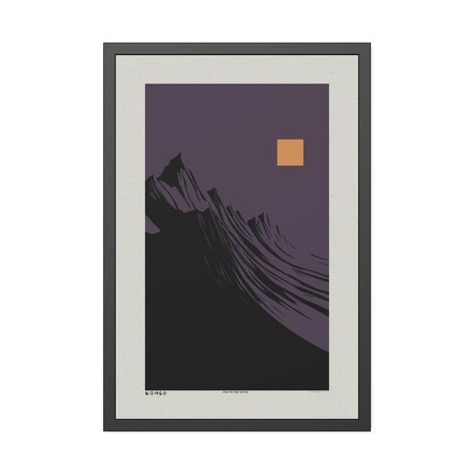 Run 2 The Hills - Purple Haze - Framed Print