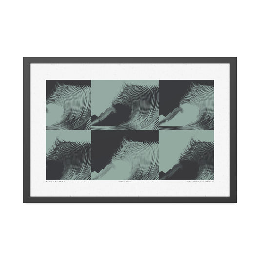 Night Wave 3 - Purple Haze - Framed Print