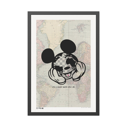 It's A Small World - Mouse - Framed Print