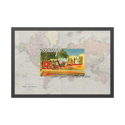 Hawaii - Wish You Weren't Here  - Framed Print