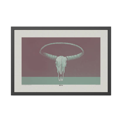What Goes Around - Burgundy - Framed Print