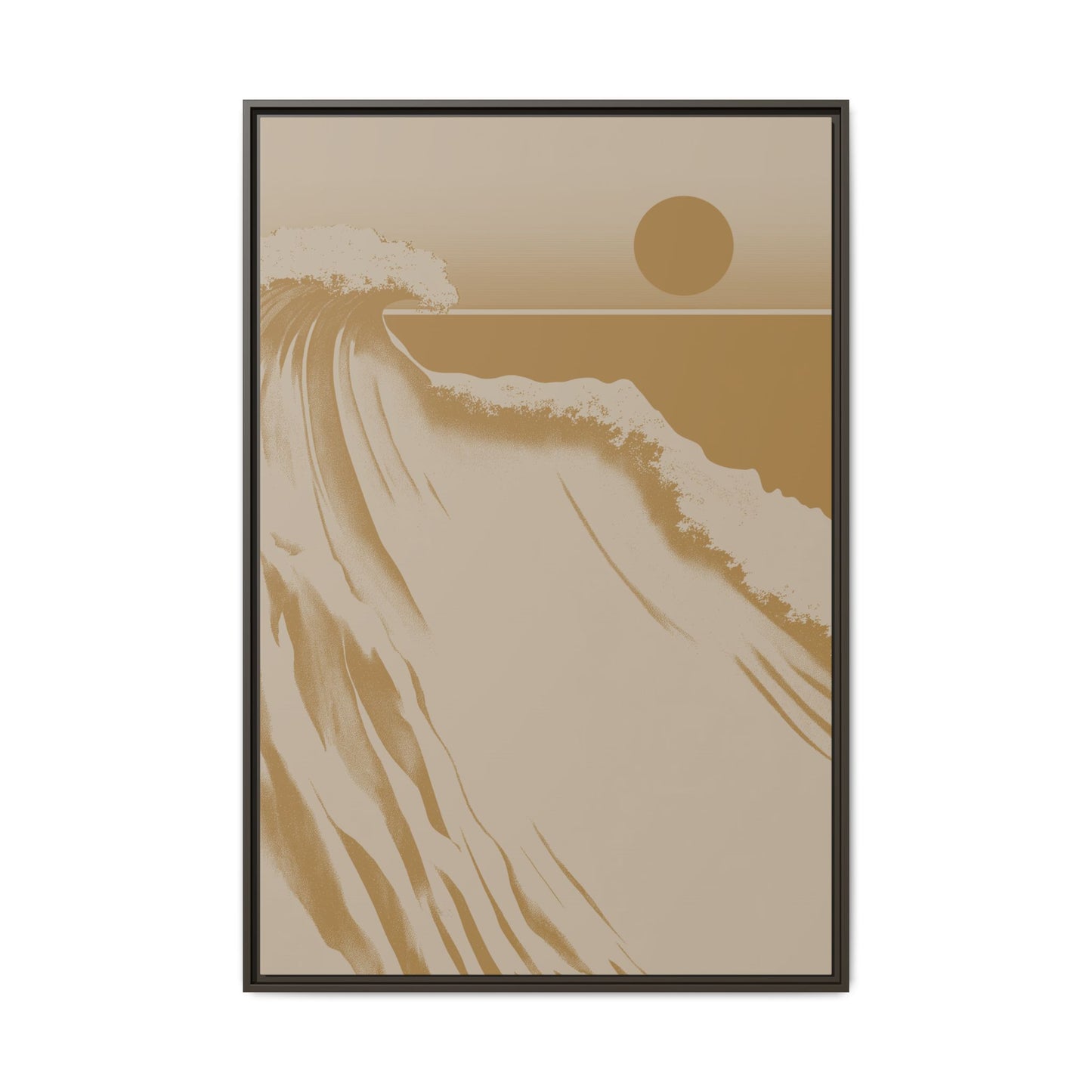 Crest - Gold - Framed Canvas