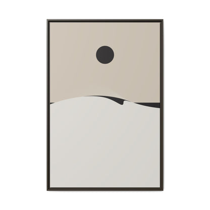 Day Wave 4 - Sand - Framed Canvas