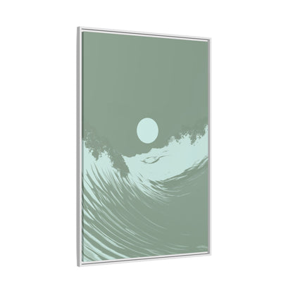 Washed - Sage - Framed Canvas