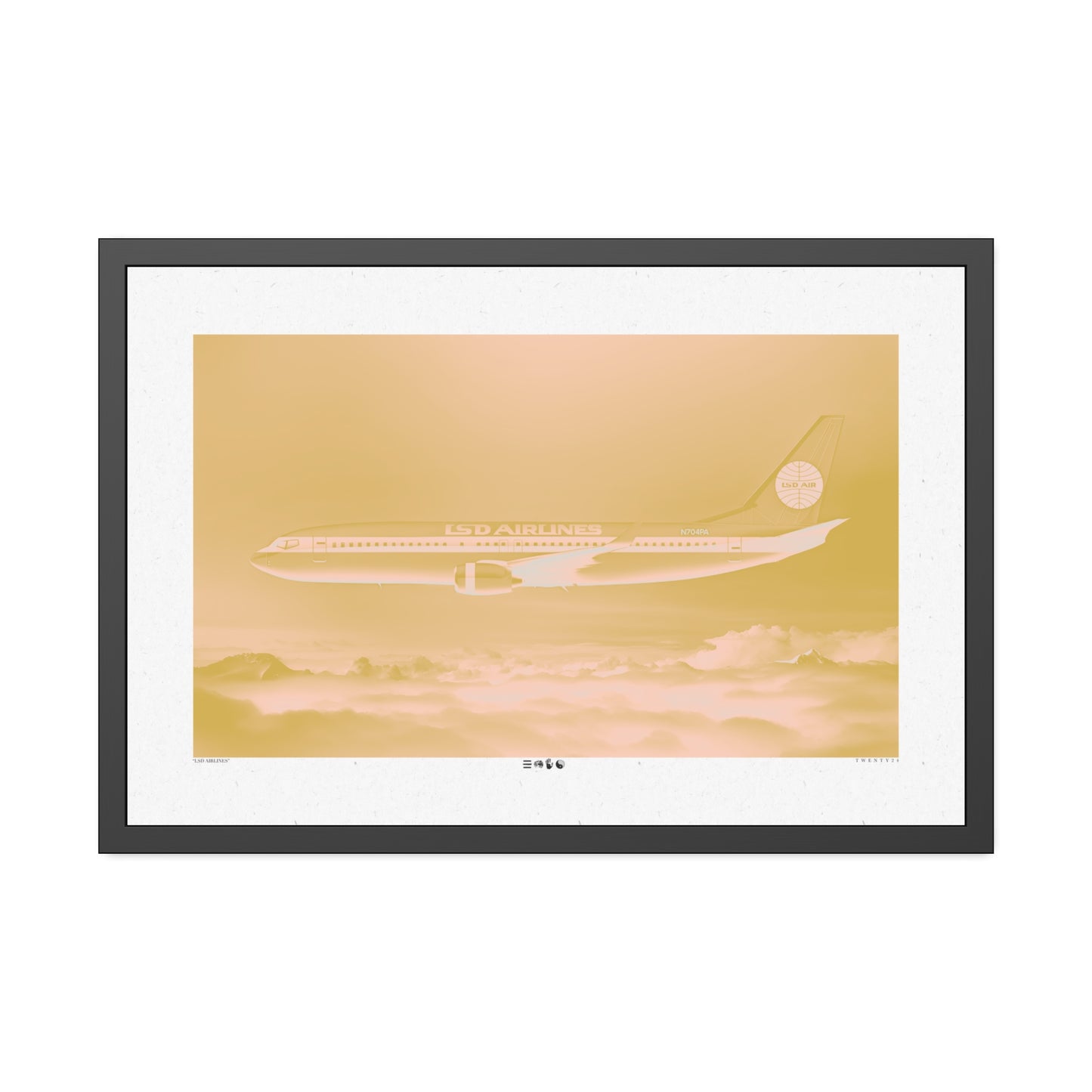 LSD AIRLINES - Sunny - Framed Print