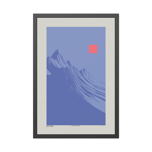 Run 2 The Hills - Blue Haze - Framed Print