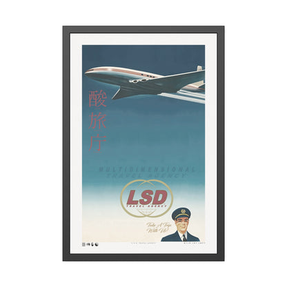 Multi Dimension - L.S.D. Travel - Framed Print