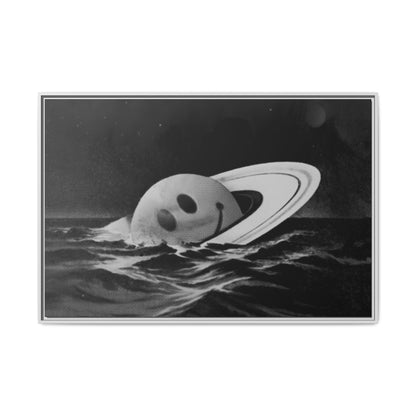 Everything Is Fine - Black & White - Framed Canvas