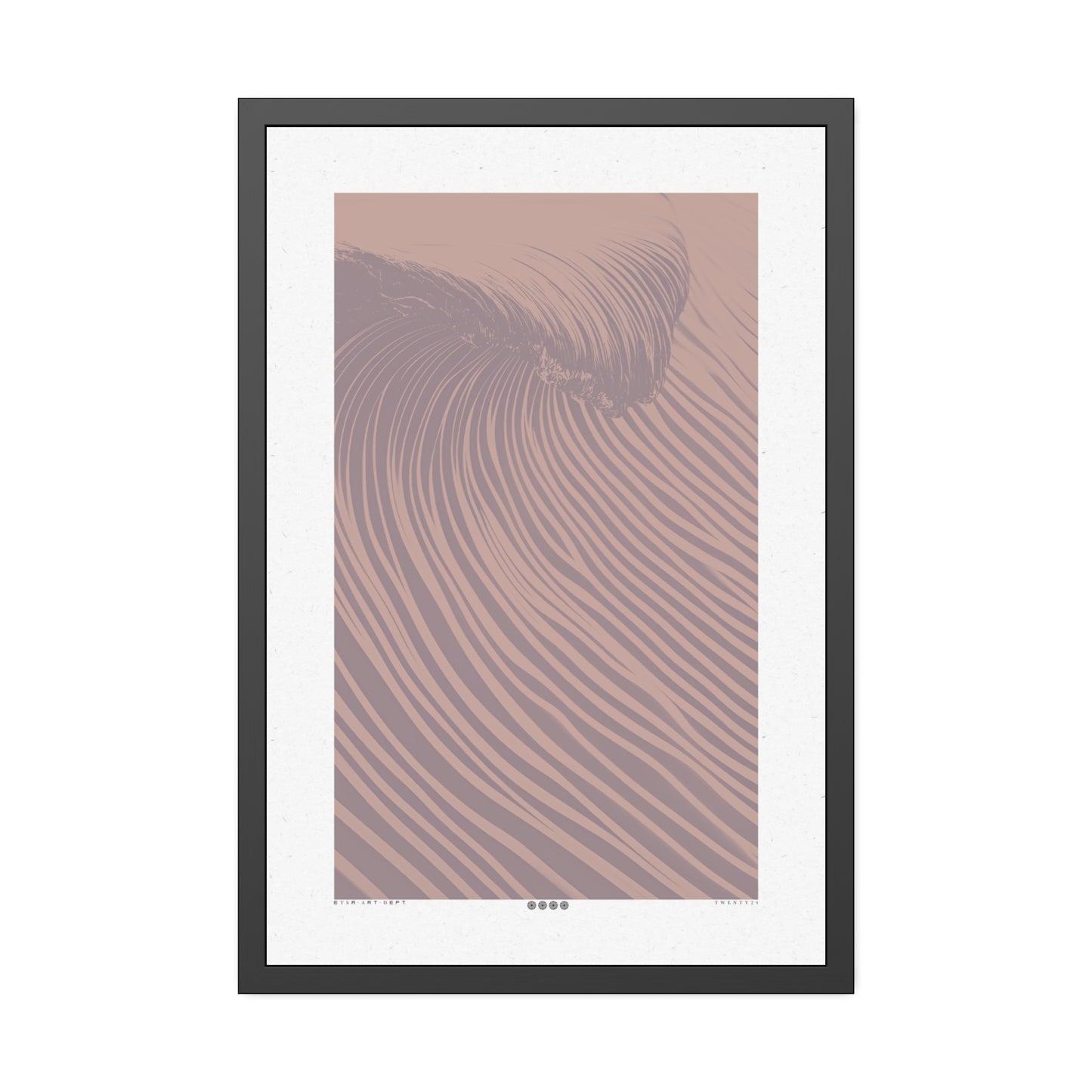 Wedge - Blush - Framed Print
