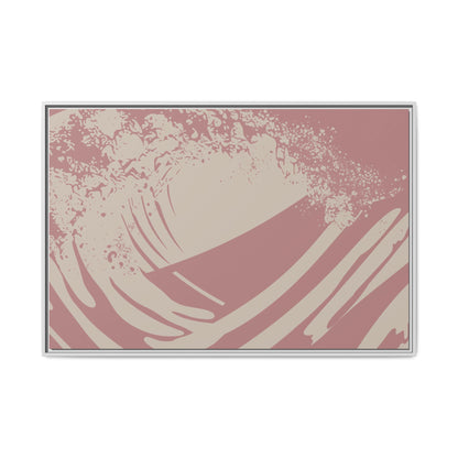 Turmoil - Rose - Framed Canvas