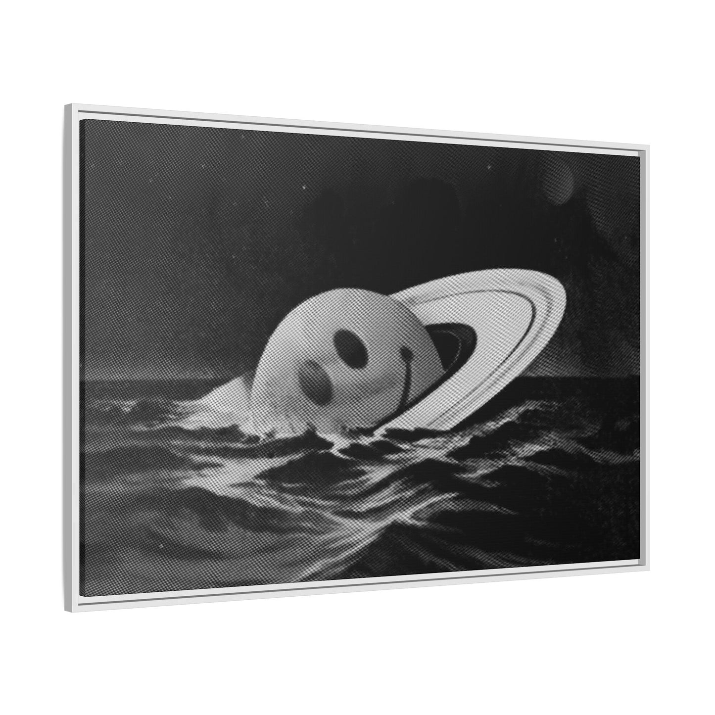Everything Is Fine - Black & White - Framed Canvas