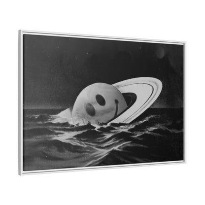 Everything Is Fine - Black & White - Framed Canvas