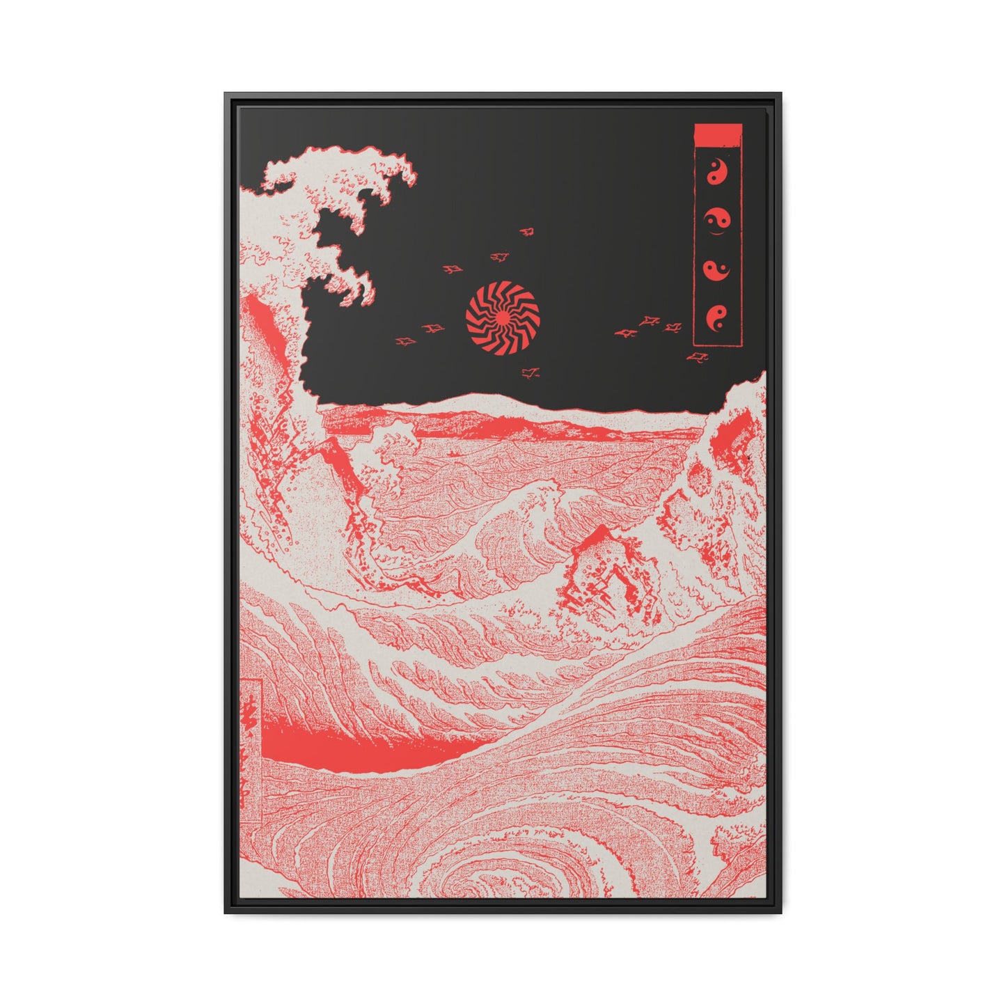 Back Wash - Framed Canvas