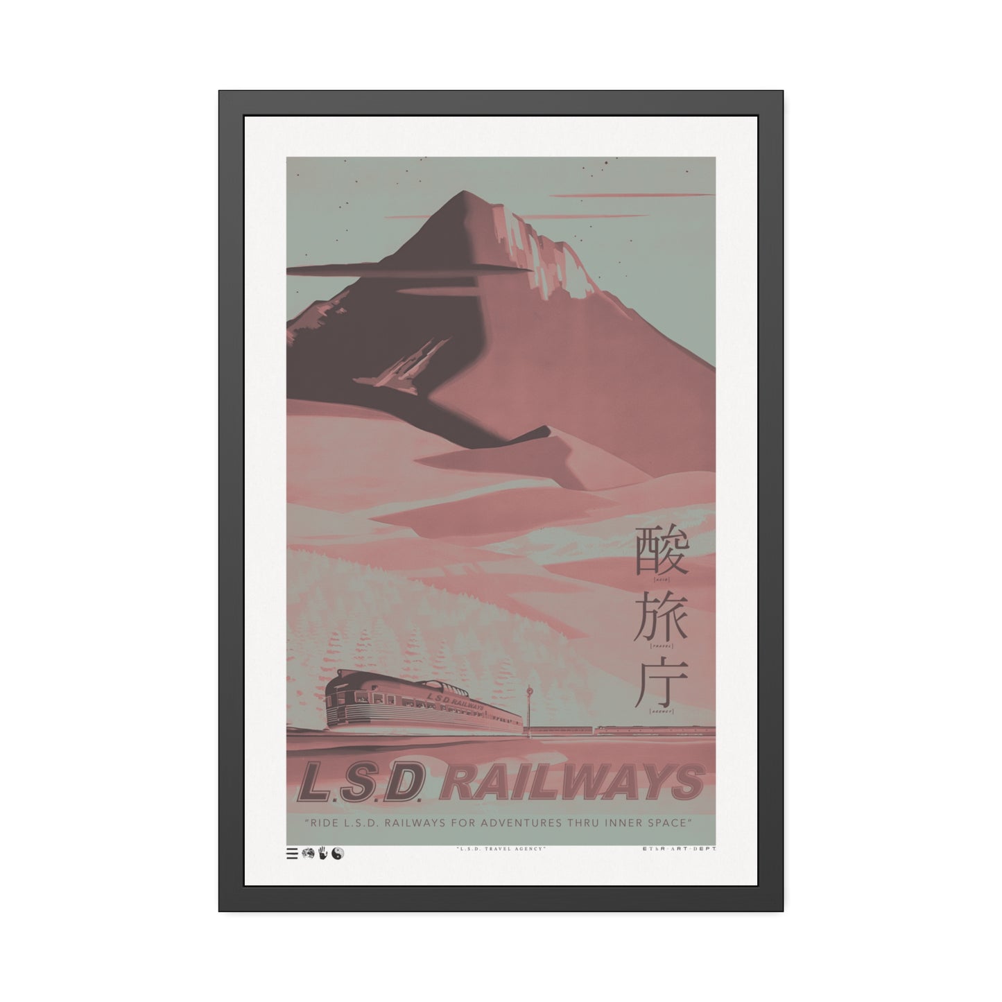 Railways - L.S.D. Travel - Haze - Framed Print