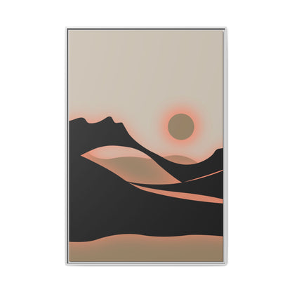 Arch - Sunset - Framed Canvas