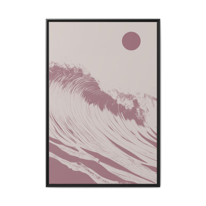 Thresh Wave - Rose - Framed Canvas