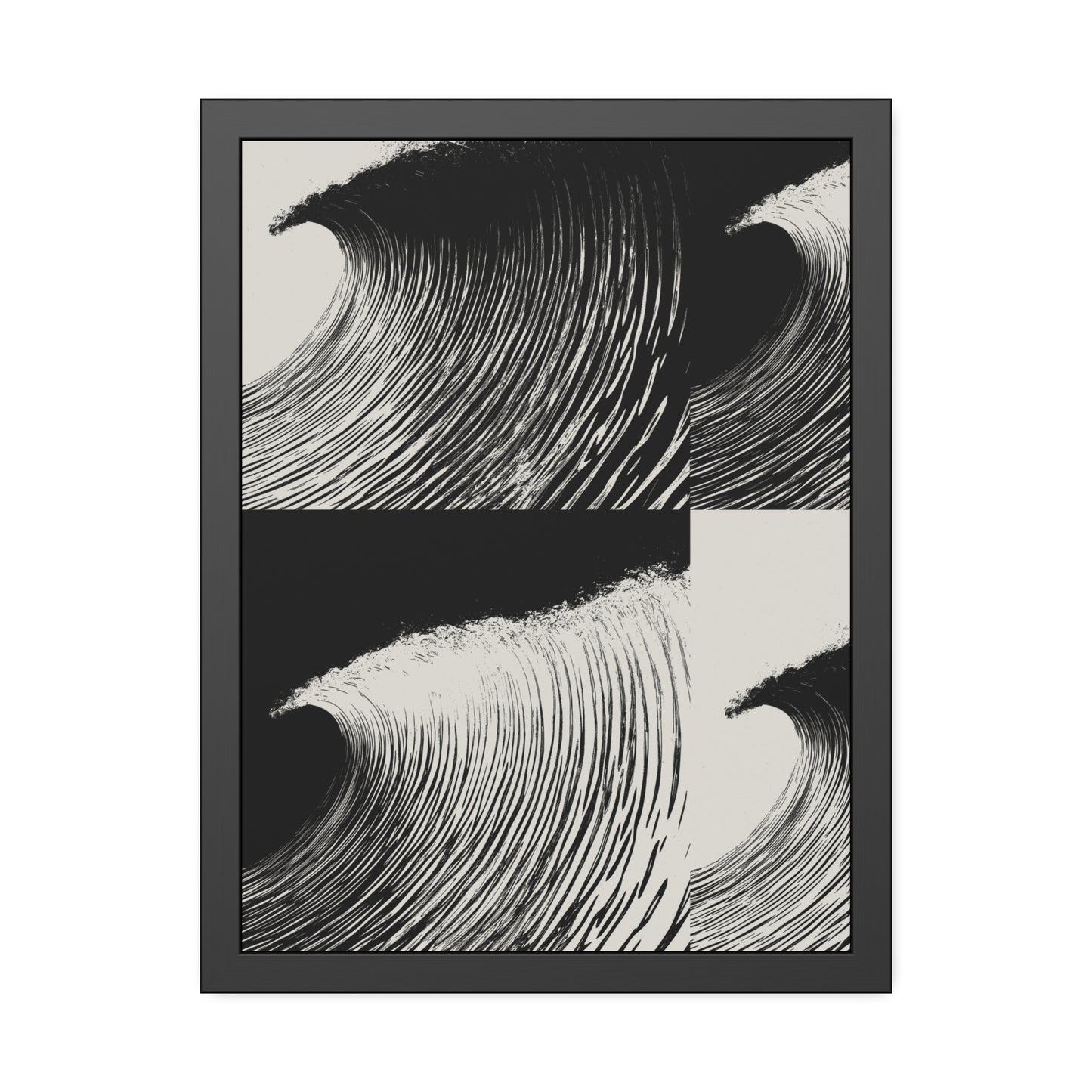 Dawn 2 Dusk - Black & White - Framed Print