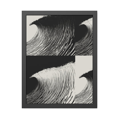 Dawn 2 Dusk - Black & White - Framed Print