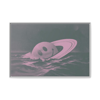 Everything Is Fine - Sea Green - Framed Canvas