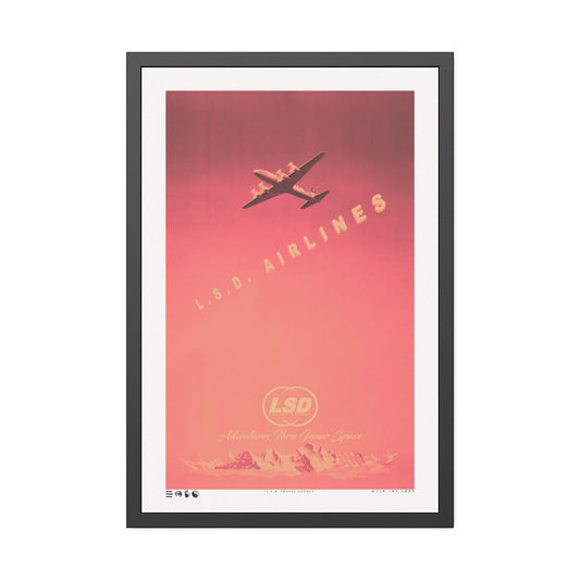 Faded - L.S.D. Travel - Sunset - Framed Print