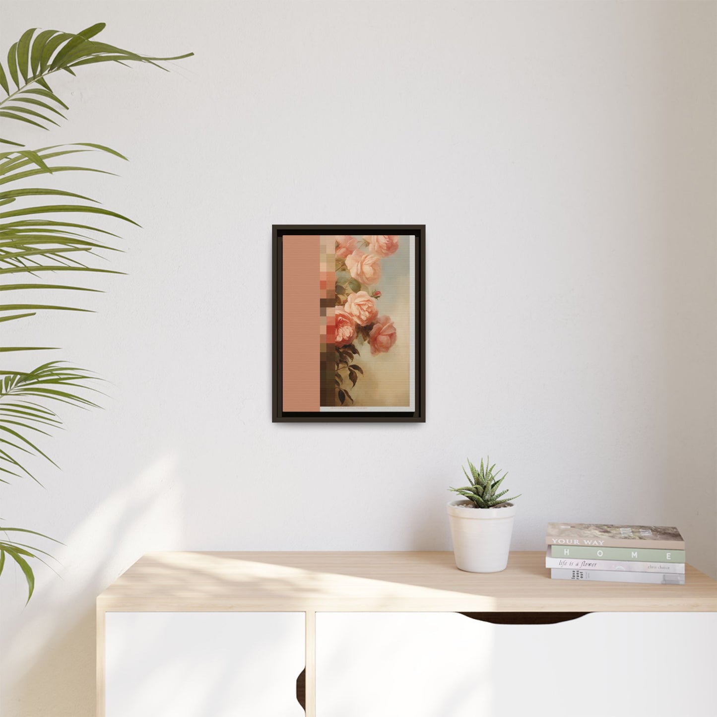 Rose Bloom - MDRN ANTQ - Framed Canvas