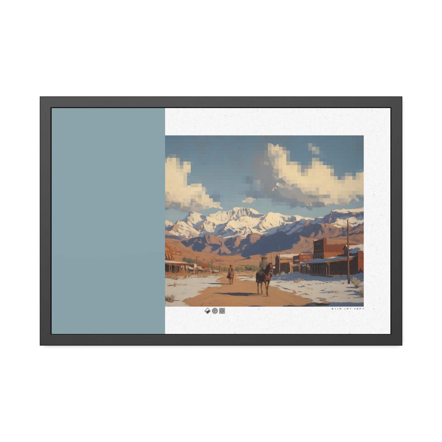 Tombstone - MDRN ANTQ - Framed Print