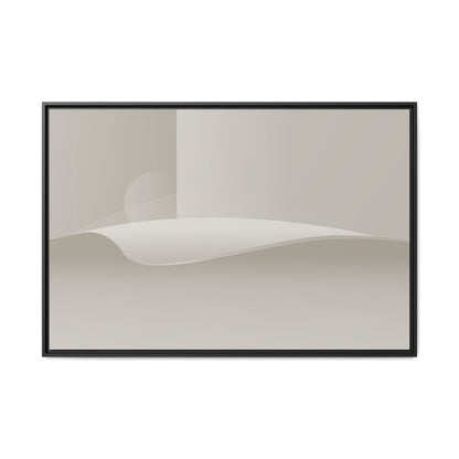 Cylinders 2 - Sand - Framed Canvas
