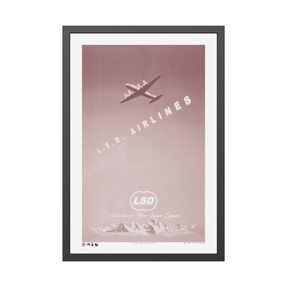 Faded - L.S.D. Travel - Blush - Framed Print