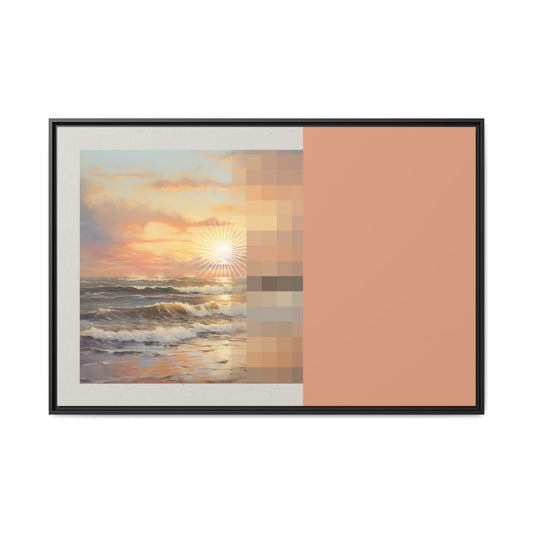 Golden Hour - MDRN ANTQ - Framed Canvas