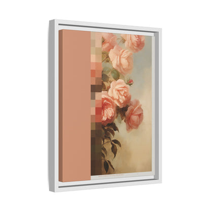 Rose Bloom - MDRN ANTQ - Framed Canvas