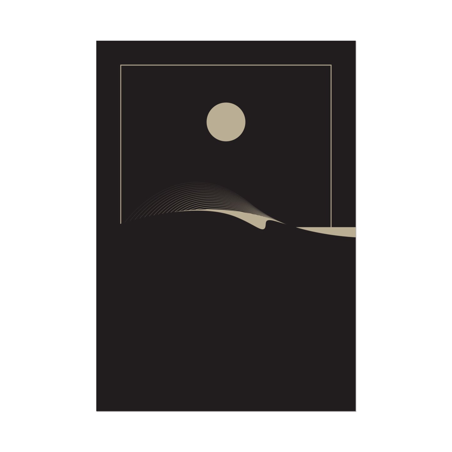 Night Wave 3 - Black - Fine Art Print