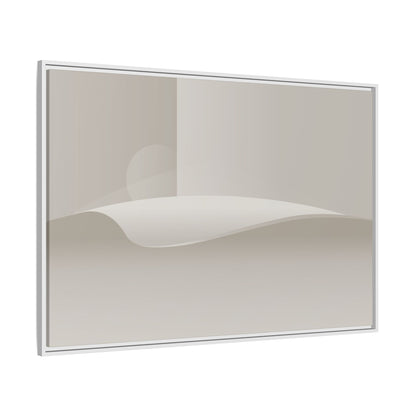 Cylinders 2 - Sand - Framed Canvas