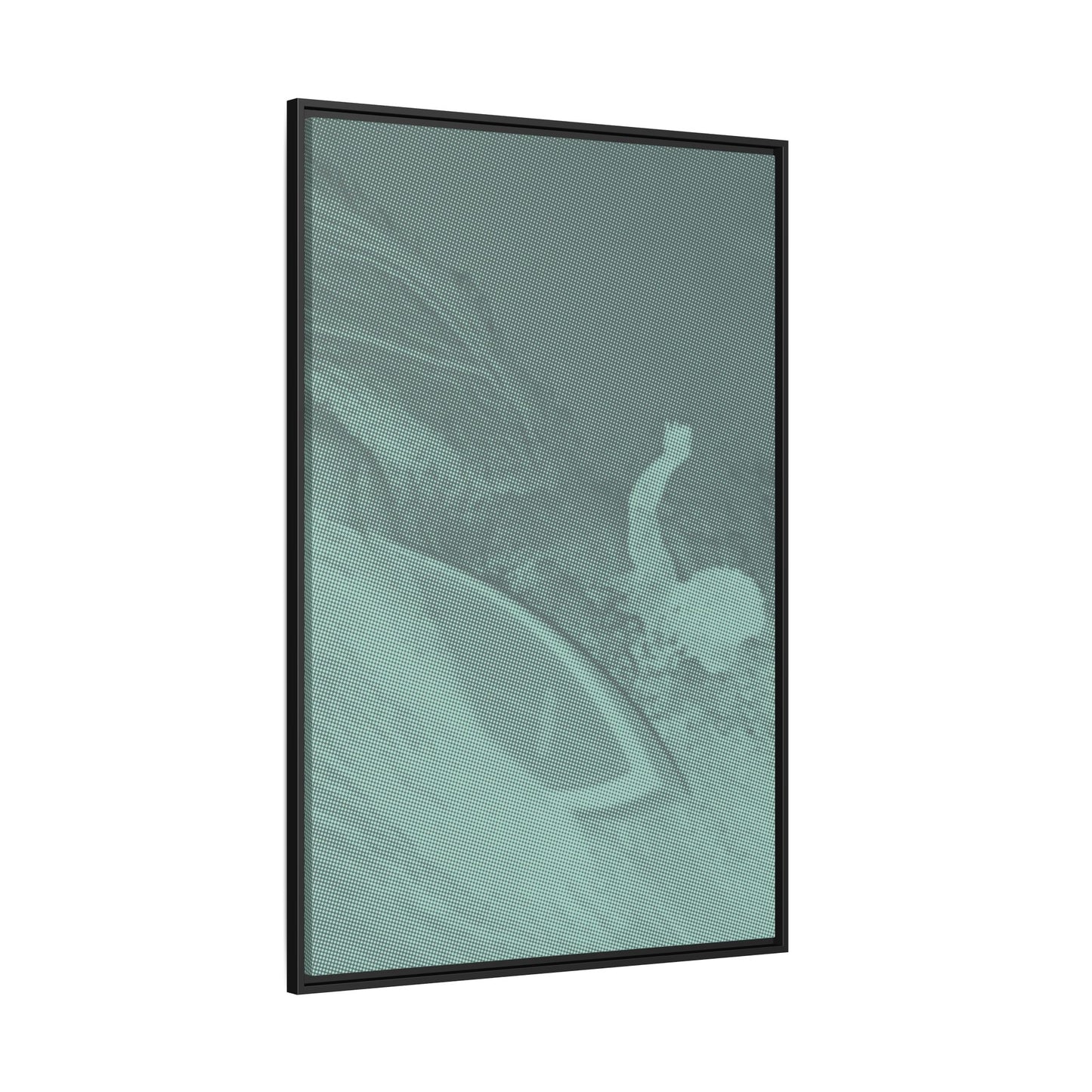 Buttons Cover Shot - Green Haze - Framed Canvas