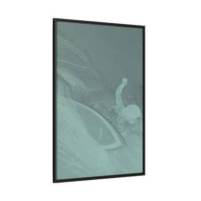 Buttons Cover Shot - Green Haze - Framed Canvas