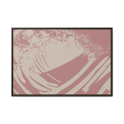 Turmoil - Rose - Framed Canvas