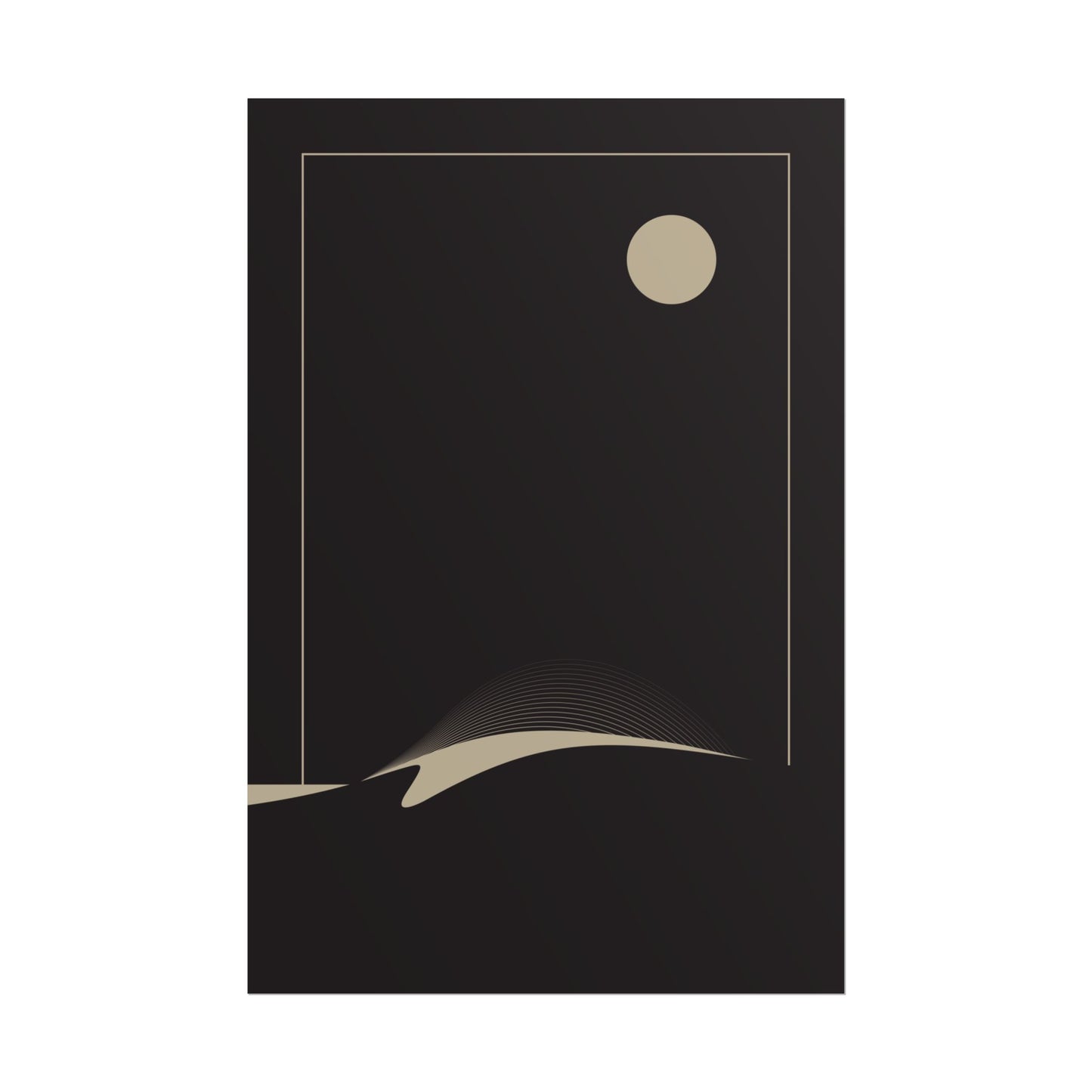 Night Wave 2 - Black - Fine Art Print