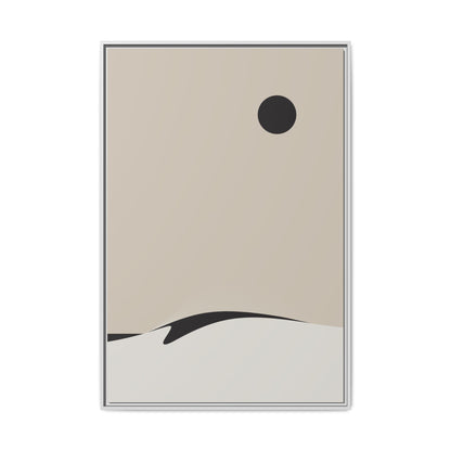 Day Wave 3 - Sand - Framed Canvas