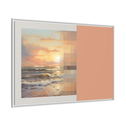 Golden Hour - MDRN ANTQ - Framed Canvas