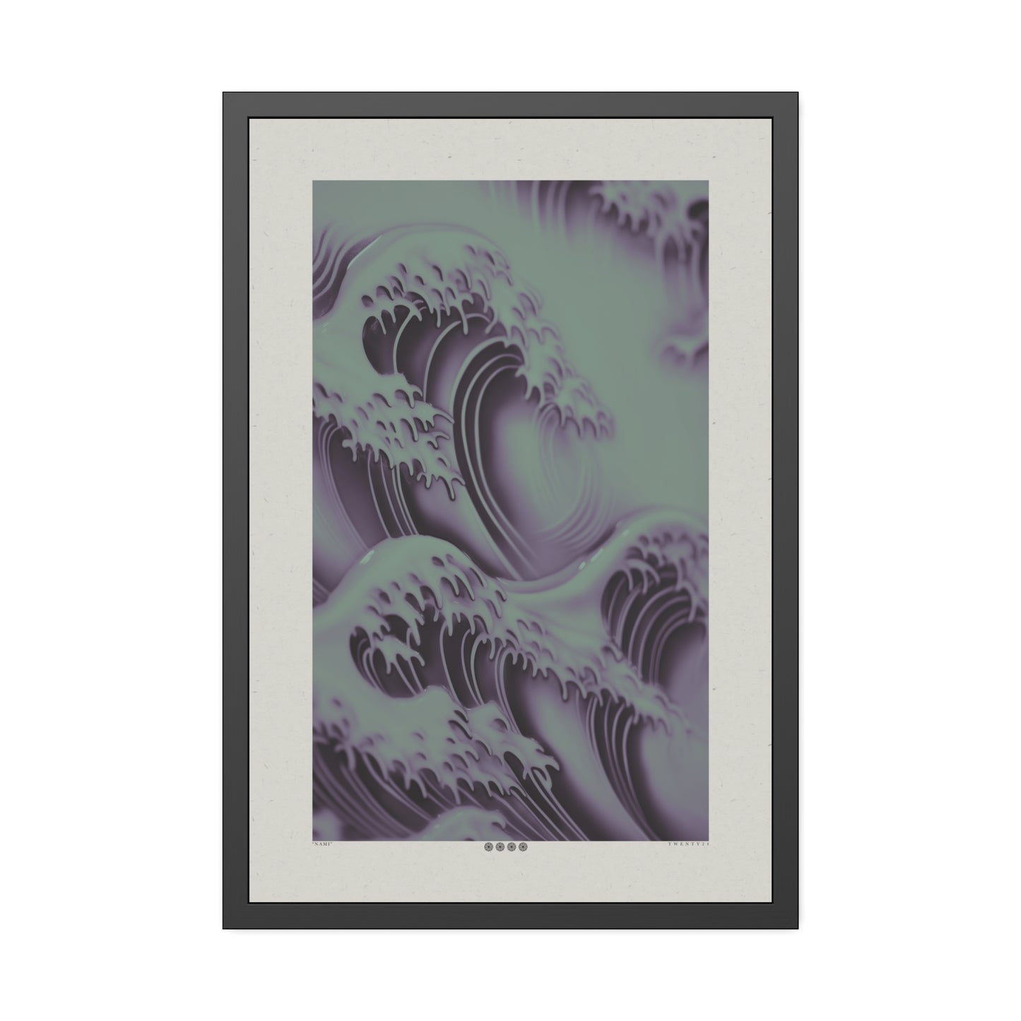 Nami - Green Haze - Framed Print
